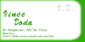 vince doda business card